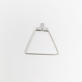 304 Stainless Steel Pendants, Hoop Earring findings,Trapezoid