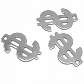 304 Stainless Steel Pendants, dollar shape