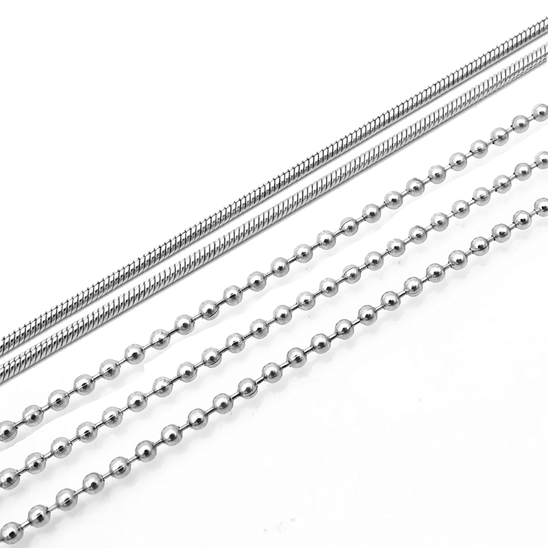 8mm Stainless Steel Bulk Necklace Chain Wholesale Silver S Ball Lot Diy  Hotsale