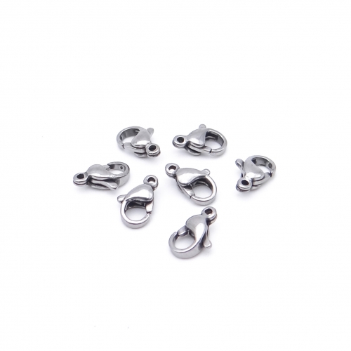 100pcs Lobster Claw Clasps Grade A 304 Stainless Steel Jewelry Lobster Clasp Fastener Hook Clasps for Necklaces Bracelet Jewelry Making 9x5mm DIY